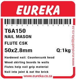 T6A150 - Masonry Nail -T6A150_Label_T